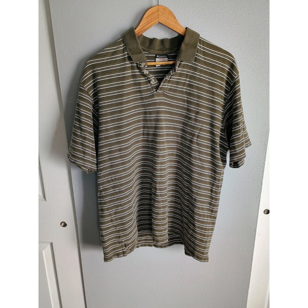 Colombia sportswear dadcore golf core athletic preppy polo striped tennis Large